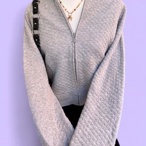 GAP Light Gray Quilted Jacket